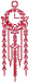 Redwork Victorian Clock Embroidery Design