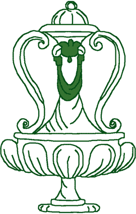 Green Vase #1 Embroidery Design
