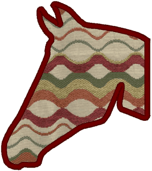 Horse Head Applique Embroidery Design