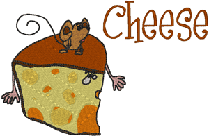 Madcap Cookery: Cheese Embroidery Design
