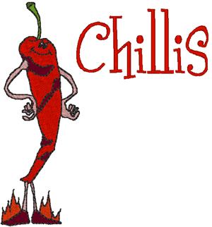 Madcap Cookery: Chillis Embroidery Design