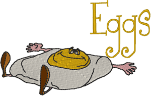 Madcap Cookery: Eggs Embroidery Design