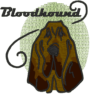 Bloodhound Embroidery Design