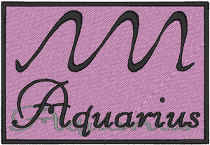 Aquarius #2 Embroidery Design