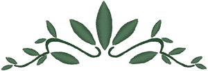 Leaf Complement Header Embroidery Design