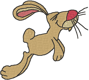 Earl the Elated Bunny Embroidery Design