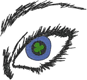 Irish Eyes Embroidery Design