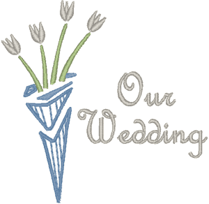 Our Wedding Embroidery Design