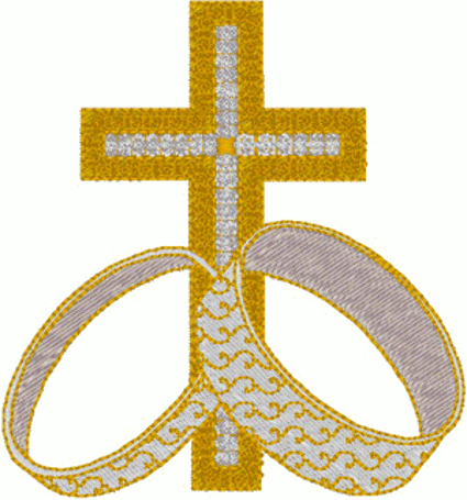 Forever Marriage Rings Embroidery Design Forever Marriage Rings Embroidery Design