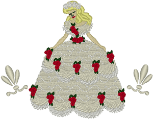 Rose Garden Southern Belle Embroidery Design