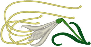 Deco Art Lily Embroidery Design