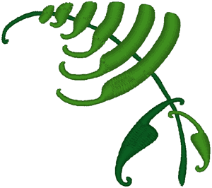 Deco Art Fern Embroidery Design