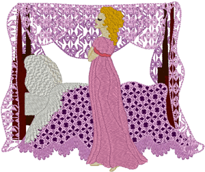 Retiring Southern Belle Embroidery Design