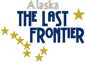 Alaska: The Last Frontier Embroidery Design