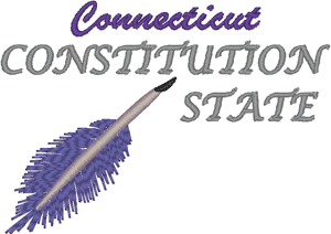 Connecticut: The Constitution State Embroidery Design