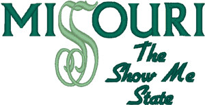 Missouri: The Show Me State Embroidery Design