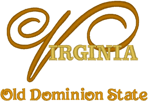 Virginia: The Old Dominion State Embroidery Design