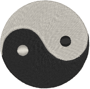 Yin-Yang #1 Embroidery Design