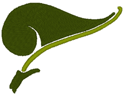 Single Leaf #2 Embroidery Design