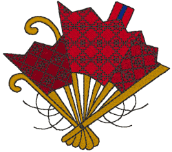 Japanese Fan 6 Embroidery Design