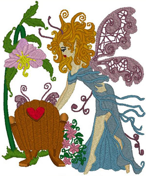 Mazelina: The Lullaby Garden Fairy Embroidery Design