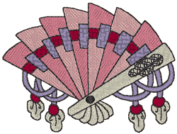 Japanese Fan 2 Embroidery Design
