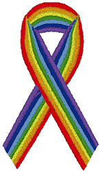 Awareness Ribbon: Multiple Sclerosis Embroidery Design