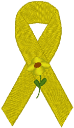 Awareness Ribbon: Sarcoma/Bone Cancer Embroidery Design