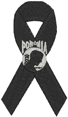 POW/MIA Awareness Ribbon Embroidery Design