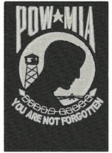 POW/MIA Embroidery Design