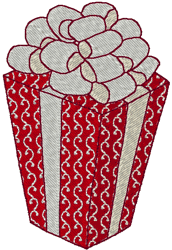 Wrapped Gift Embroidery Design