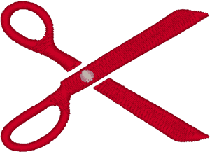 Scissors Embroidery Design