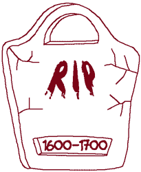 Redwork RIP Tombstone Embroidery Design