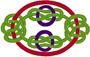 3 Color Celtic Knot Embroidery Design