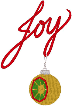 Christmas Joy Embroidery Design