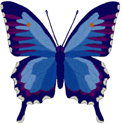 Purple Maze Butterfly Embroidery Design