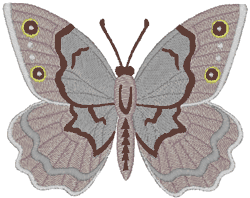 Platinum Ice Butterfly Embroidery Design