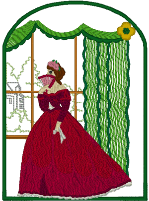 Flowers of the South: Miss Iris Embroidery Design