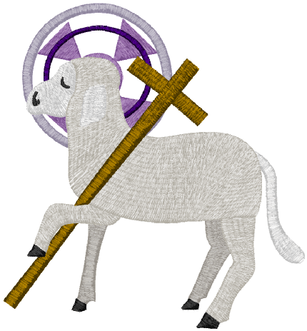 Agnus Dei: Lamb of God #1 Religious Machine Embroidery Design