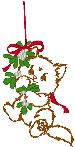 Saved by the Mistletoe Embroidery Design