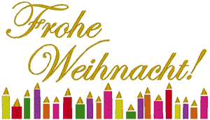 Christmas Around the World: German Embroidery Design