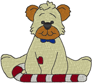 Peppermint Teddies: Ta Da! Embroidery Design