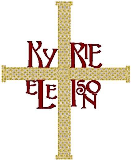 Kyrie Eleison Embroidery Design