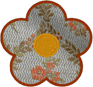 Florida Flower Applique Embroidery Design