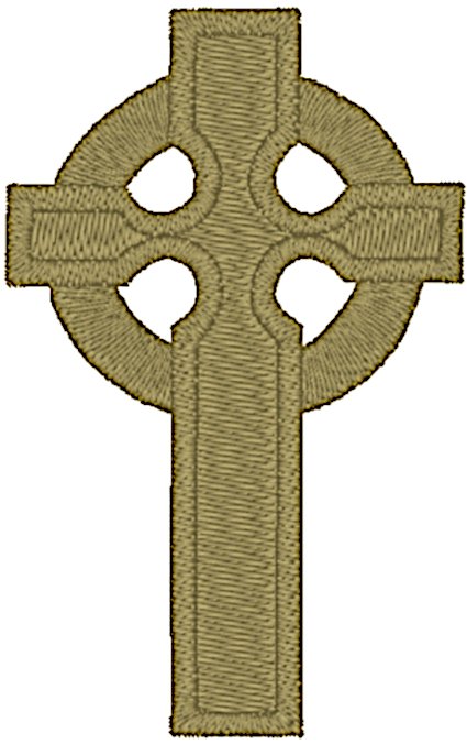 Episcopal Cross Embroidery Design