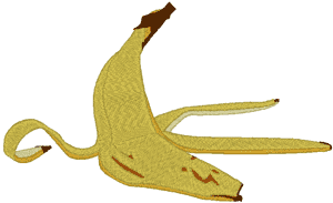 Banana Peel Embroidery Design