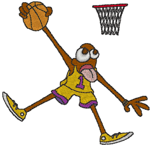 MJ Slam Dunk Embroidery Design