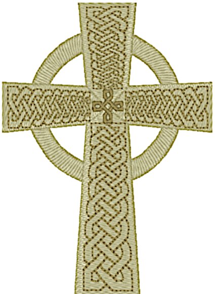 Machine Embroidery Design: Celtic Cross