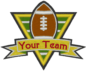 Football Emblem 2 Embroidery Design