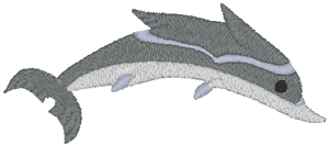 Leaping Dolphin Embroidery Design